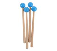 minkissy 2 Pairs Ergonomic Wood Rubber Percussion Mallets Soft Xylophone Mallets for Glockenspiel Marimba Comfortable Grip Teaching Practice Tools for Student Musicians Boys and Girls