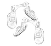 minkissy 2 Pcs Silicone Eyeglass Nose Pads Saddles Bridge Replacement Nose Pieces for S Glasses Eyewear Repair Kit Compatible with Safety Glasses and Sunglasses