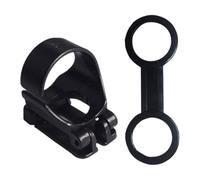 minkissy 2 Pcs Snorkel Accessory Silicone Snorkel Holder with Double-ring Buckles Black Oval Shape Quick Installation Replaceable Dive Lock Ventilation Tubes
