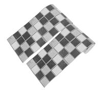 minkissy 2 Rolls Black Plaid Peel Wallpaper Border Frame Tape for Kitchen and Bathroom Wall Stickers, Flexible PVC Material with Timeless Gingham Design, for Living Rooms and Classroom Wall
