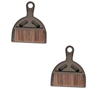 minkissy 2 Sets Combination Brush and Dustpan Set Mini Desktop Broom for Keyboard Car Vent