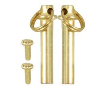 minkissy 2 Sets Folding Fan Shaft Rivets and Nuts 15mm Gold-Plated Stainless Steel Handheld Fan Repairing Kit Fasteners for Crafts and DIY