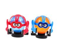 minkissy 2 Sets Interactive Balloon Fighting Game for Families Hand-controlled Balloon Sword Puppets Tabletop Game for Competitive Play and Fun