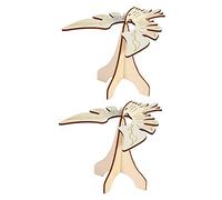 minkissy 2 Sets Physics Balance Wooden Birds DIY Gravity Eagle Educational for Stem Science Experiment Teaching Tool Portable and Easy to Assemble