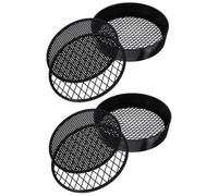 minkissy 2 Sets Portable Plastic Test Sieve for Handheld Sifter for Science Experiments Sand Play Lightweight Educational for Boys for Outdoor Learning Activities