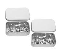minkissy 2 Sets Stainless Steel Finger Protectors for Guitar and Ukulele Metal Thumb Finger Picks with Organized Storage Box Acoustic Banjo Bass Covers for Enhanced Sound Precision and