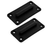 minkissy 2 Sets Wall Mounted Retractable Barrier for Crowd Control, Universal Square Four-hole Wall Barrier Receiver Accessories for Construction