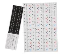 minkissy 2 Sheets Piano Keyboard Stickers of Adhesive Decals for Easy Learning Beginner Friendly Piano Labels Removable and Practical Teaching Aid