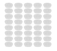 minkissy 20 Pairs Adjustable Silicone Nose Pads for Eyeglasses, Soft Antislip Nose Bridge Cushions, Push-in Replacement Pads Suitable for Glasses Repair and Comfort