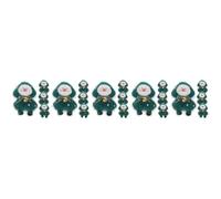minkissy 20 Pcs Christmas Catnip Plush Chew for Cats and Kittens, Green | Teething and Bite Resistant Design, Daily Life Use, Scratch Claw Pull Tear Play, Plush Finish