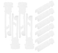 minkissy 20 Pcs Curtain Pulley Inserts Curtain Rail Pulley Plastic Sturdy Roll Freely White Replacement for Windows and Restaurants