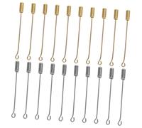 minkissy 20 Sets Copper Brooch Pins for DIY Crafts Needles for Jewelry Making Hat Decorations and Earring Supplies Silver Gold Each