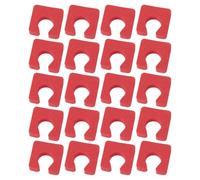 minkissy 200pcs Disposable Foam Toe Nail Separator for Toes, Hygienic and Soft Eva Material, Red Colour, Reduces Risk of Cross-contamination, for Beauty Shop and Yoga Use