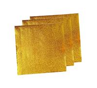 minkissy 200pcs Gold Aluminium Foil Wrapping Paper for Chocolate and Candy Packaging Orange Peel Design Durable and Tasteless for Parties and Celebrations