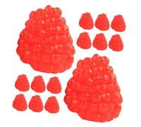 minkissy 20pcs Artificial Raspberry Model Realistic Photo Prop for Kitchen Table Decor Lifelike Simulation Fruit for Wedding Party Food Display and Early Education