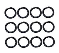 minkissy 20pcs Black Elastic Hair Ties for Thick Hair High Stretch Ponytail Holders Rubber Bands Accessories for Women Multipurpose Bands for Packaging