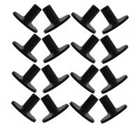 minkissy 20pcs Black Plastic Cymbal Stand Sleeves Drum Holder Accessories Protection for Percussion Instruments Bulk Pack for Drummers