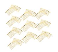 minkissy 20pcs Broken Hair Comb Metal Hair Side Combs Teeth for Women Accessories Twist Styling for Curly Wedding Veil Bridesmaid Side Decoration Supplies