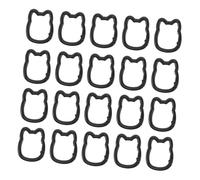 minkissy 20pcs Cat Shape Keychain Hooks Portable Zinc Alloy Spring Key Rings with Open Clasp for DIY Accessories Handbag Pendants Bag Decorations and Corrosion Resistant