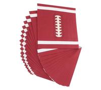 minkissy 20PCS Football Printed Napkins Fun Decorative Supplies for Football Theme Parties Holidays and Events Soft Sturdy Cocktail Napkins for Guests and Gatherings