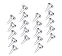 minkissy 20pcs Hair Parting Selecting Tool Hair Sectioning Ring Metal Nail Finger Ring for Braiding for Segmentation and Styling