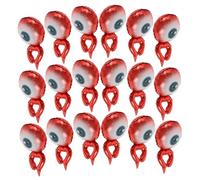 minkissy 20pcs Halloween Eyeball Wristband Foil Balloons Inflatable Party Favors for Festival Gathering Birthday Holiday Decorations Easy to Inflate Wrist Strap Design