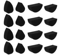 minkissy 20pcs High Density Black Face Painting Sponges for Cosplay Makeup Compact Portable Sponge for Art Work for Halloween Parties and Festivals