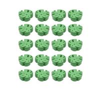 minkissy 20pcs Light Green Wooden Leaf Beads for Keychain Making with Smooth Surface and Lightweight Design, for Sewing and Bead Weaving in DIY Bracelet and Necklace Crafts