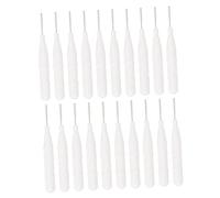 minkissy 20pcs Mini Makeup Eyebrow Brush and Interdental Toothbrush Set Cap Nylon Bristles for Precision Eyebrow Filling and Oral Care, Suitable for Travel and Daily Use