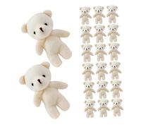 minkissy 20pcs Mini Stuffed Bears Cute Linked Bear Dolls Lightweight Keychain Pendants Backpack Charms for Valentine S Day Party Favors and Giving
