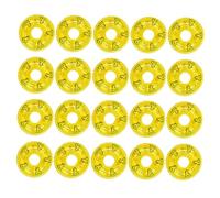 minkissy 20pcs Miniature Duck Pattern Swim Rings Small Simulated Swim Ring Props for Doll House Decor Mini Home Scene Accessories Cute Bath Floating Duckling