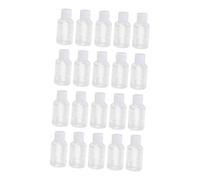 minkissy 20pcs Plastic Empty Bottles Refillable Squeeze Bottles for Travel Condiment Squeeze Cap for Women