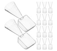 minkissy 20pcs Plastic Mini Measuring Spoon Set Graduated Scoop for Liquid Powder Skincare DIY Mask Spoon Reusable Measuring Tool for Baking and Home Use