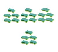 minkissy 20pcs Reusable Kitchen Dish Sponges Double-Sided Wood Pulp Cleaning Cloths for Dishes Pots and Sinks Effortless Grease Removal Fast Drying No Odor