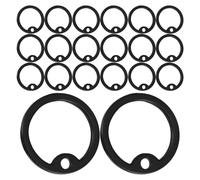 minkissy 20pcs Silicone Dog Tag Silencers for Dog Id Tags Snug Fit and Edge Protection, Round Shape Mute Circles for Pet Supplies to Reduce Noise