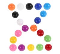 minkissy 20pcs Small Colored Plastic Balls for Math Learning Counting Games Solid Construction Fine Motor Skill Development Group Play and Probability Teaching Supplies