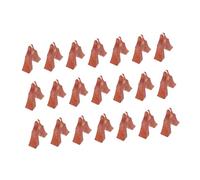 minkissy 21 Pcs Guzheng Bridges Natural Rosewood Guzheng Support Pillars Musical Accessories and Sound Improvement Light Brown