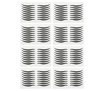 Minkissy 240 Pairs Cat Style Eyeliner Sticker Stick on Eyeliner Strips Eyelash Sticker Easy to Use Beauty Supplies for Women (Black)