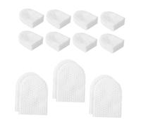 minkissy 240pcs U-shaped Cotton Pads Makeup Remover Facial Cotton Rounds Lightweight Disposable for Skin Care and Makeup Removal