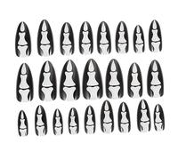 minkissy 24pcs Gothic Nails Halloween Fake Nails for Women Girls Versatile for Any Occasion for Art Everyday Wear