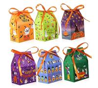 minkissy 24pcs Halloween Treat Bags Easy to Assemble Candy Containers for Parties for Classroom Events Halloween Celebrations Lightweight Convenient Handling for Sweets Cookies Treats