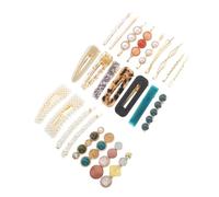minkissy 24pcs Pearl Hair Clips Set Spiral Hair Pins Bobby Pins for Women Daily Use Wedding Banquet Party