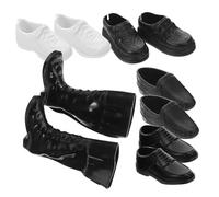 minkissy 25 Pairs Miniature Doll Shoes for Dolls Scale Footwear Build Realistic Design and Creative Play