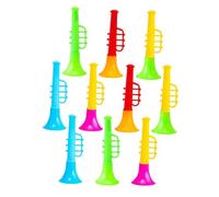 minkissy 25pcs Mini Trumpet for Lightweight Abs Blowing Horns Fun Party Props and Musical Learning Instruments Random Design for Entertainment and Early Development Random Color