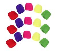 minkissy 25pcs Thickened Microphone Covers Sponge Windscreens for Handheld Microphones Noise Isolation Protective Sleeve for Ktv Karaoke Studio Recording with Multi-color
