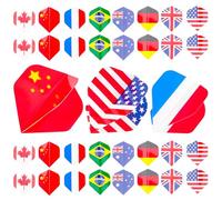 minkissy 27pcs Dart Flights Pack, Replaceable Tails, Pet Wings, Mixed Set, Patterns, Handy Portable Supplies for Darts Accessories