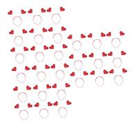 minkissy 27pcs Loving Heart Sequin Hair for Girls Lightweight Valentine's Day Hairbands Headbands for Photo Props and Special Occasions Heart-shaped Hair Accessories