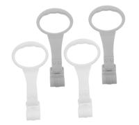 minkissy 2pairs Portable Stand Safety Rings Boy Girl Walking Assist Tools for Crib Lightweight Hand Pull Rings for Newborn Confidence Building and Support Grey White