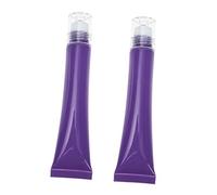 minkissy 2pcs 20g Eye Cream Roller Bottle Purple Essential Oil Dispenser Soft Tube for Diy Gel and Cosmetics Suitable for Skincare and Aromatherapy