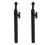 minkissy 2pcs 9 Inch Microphone Extension Tubes with 17mm Ball Head and 3/8" Threaded Adapter, Adjustable Mic Stand Boom Arm Extenders for Smartphone and Tablet, Portable Multiangle